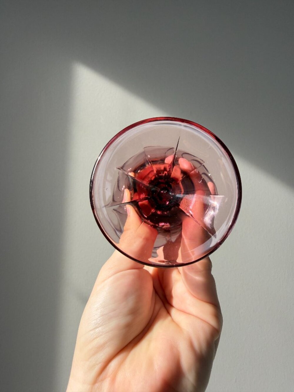 3/$30 🌟 Lovely Vintage Noritake Sweet Swirl Cranberry Glass - Picture 5 of 7